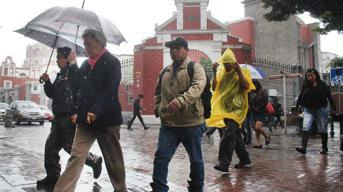 El Servicio Meteorológico Nacional (SMN) pronosticó lluvias fuertes en Puebla para esta tarde